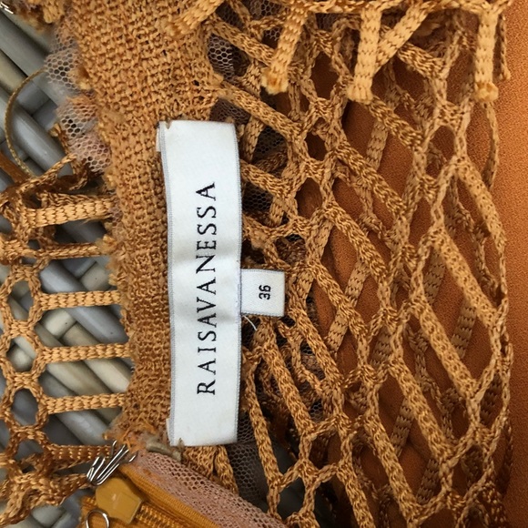 Raisa Vanessa Chainmail Mini Dress 36 XS Fringe - Picture 12 of 15